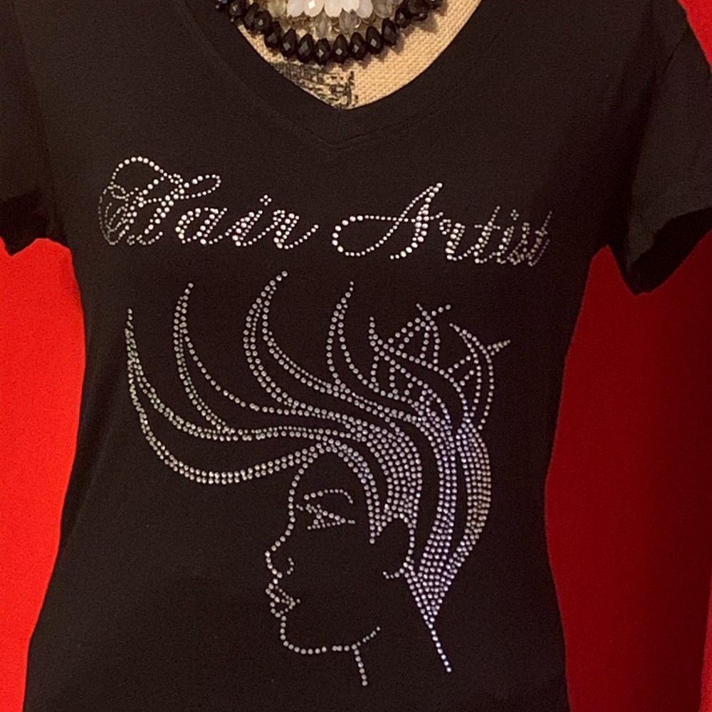 About That Bling Tee “Hair Artist”